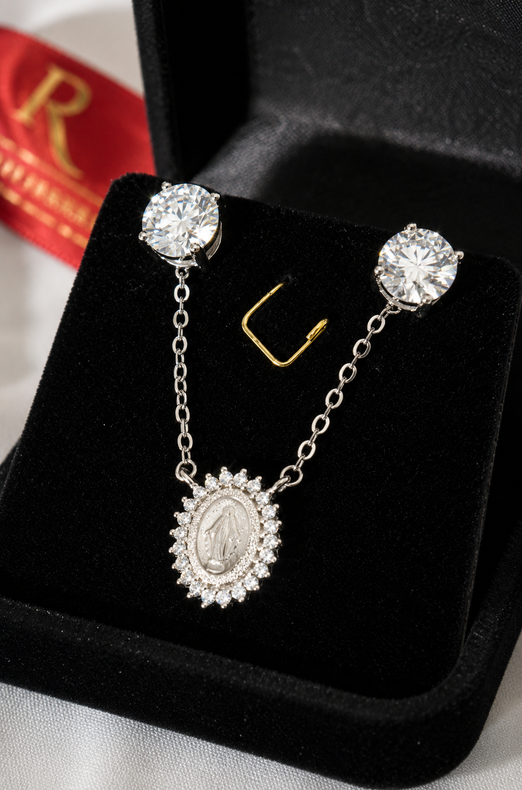 Colar Medalha Milagrosa | Moissanite