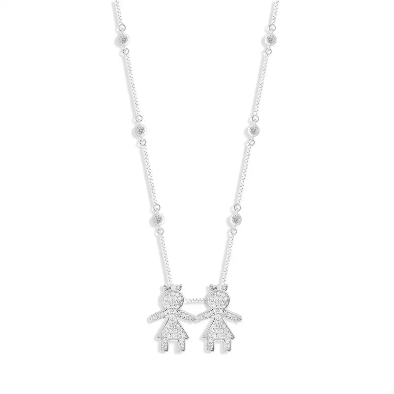Colar Heirloom Meninas | Moissanite