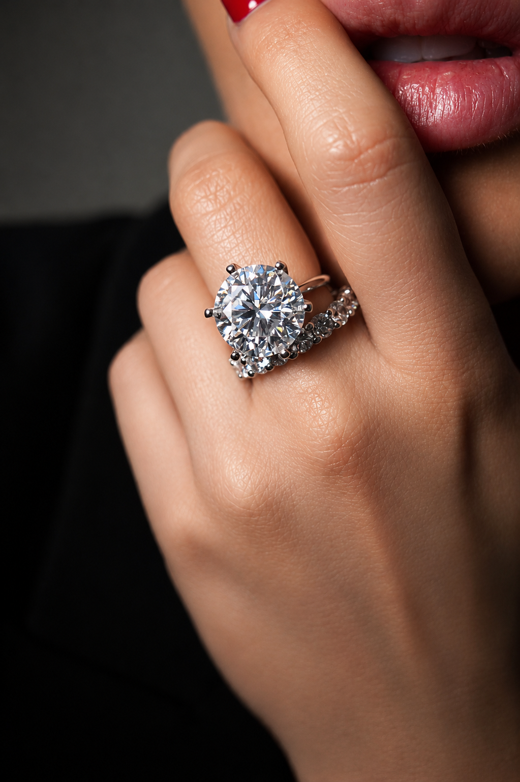 Anel Sovereign 14mm — Moissanite