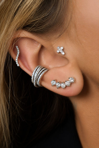 Brinco Celestia - Moissanite