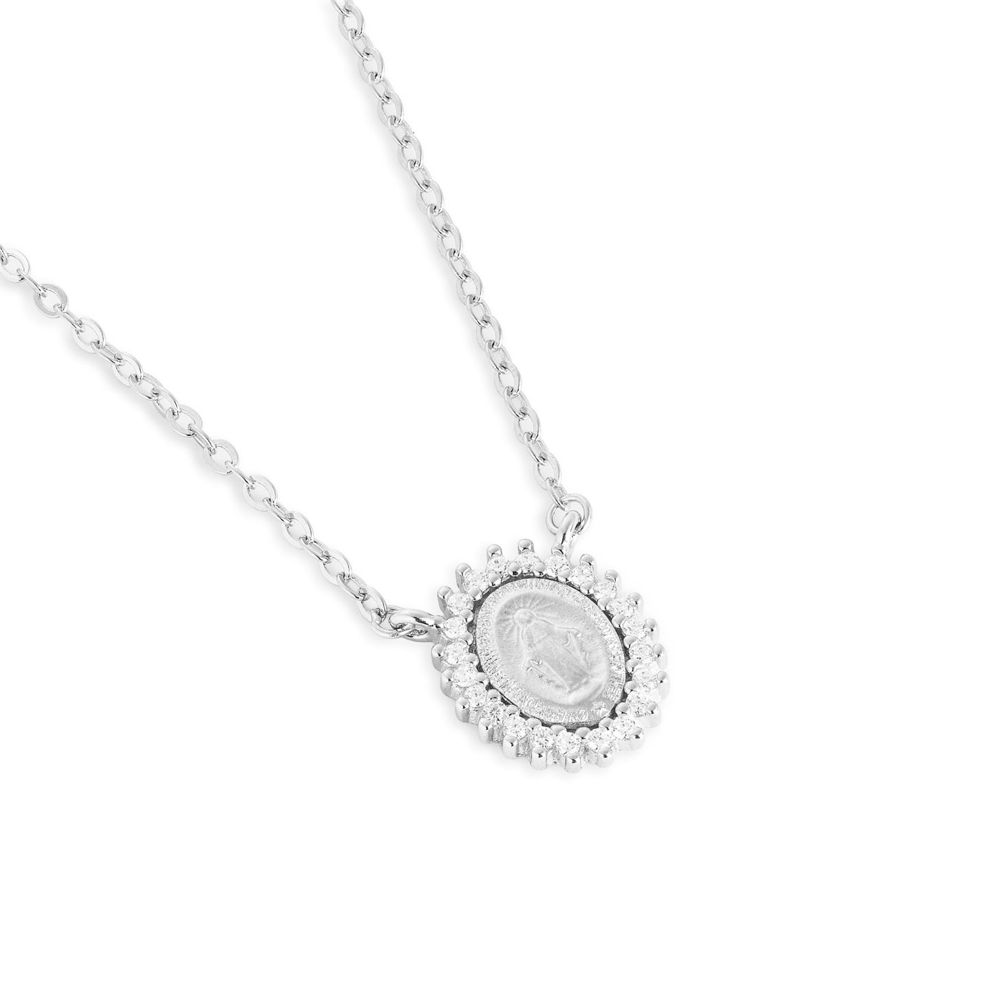 Colar Medalha Milagrosa | Moissanite