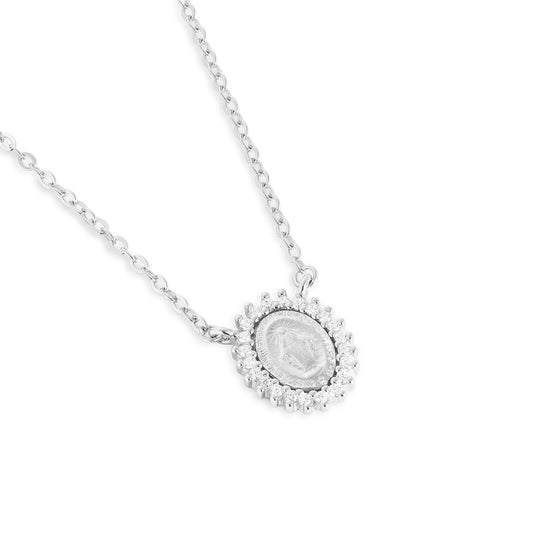 Colar Medalha Milagrosa | Moissanite
