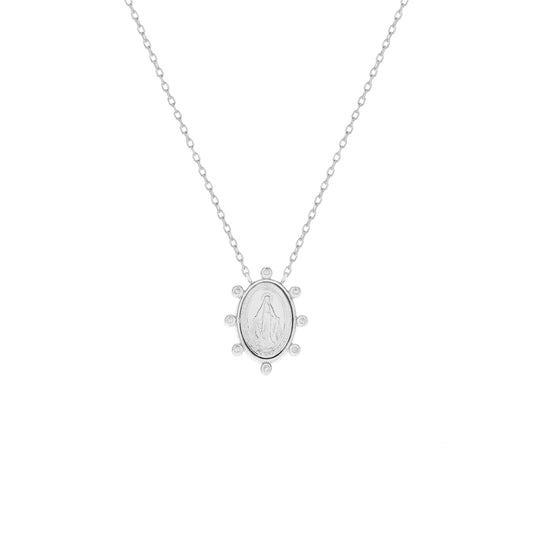 Colar Medalha Milagrosa | Moissanite