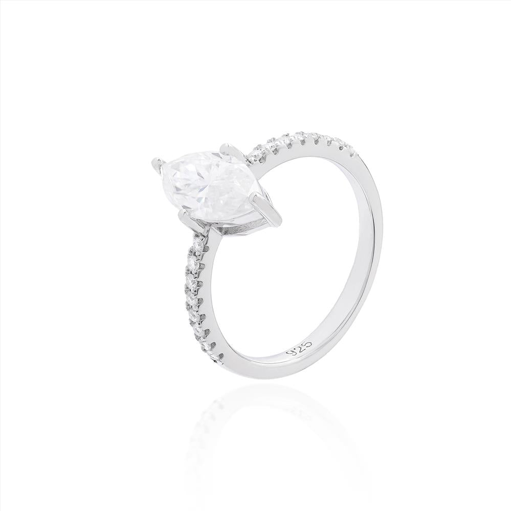 Anel Héritage Navete | Moissanite