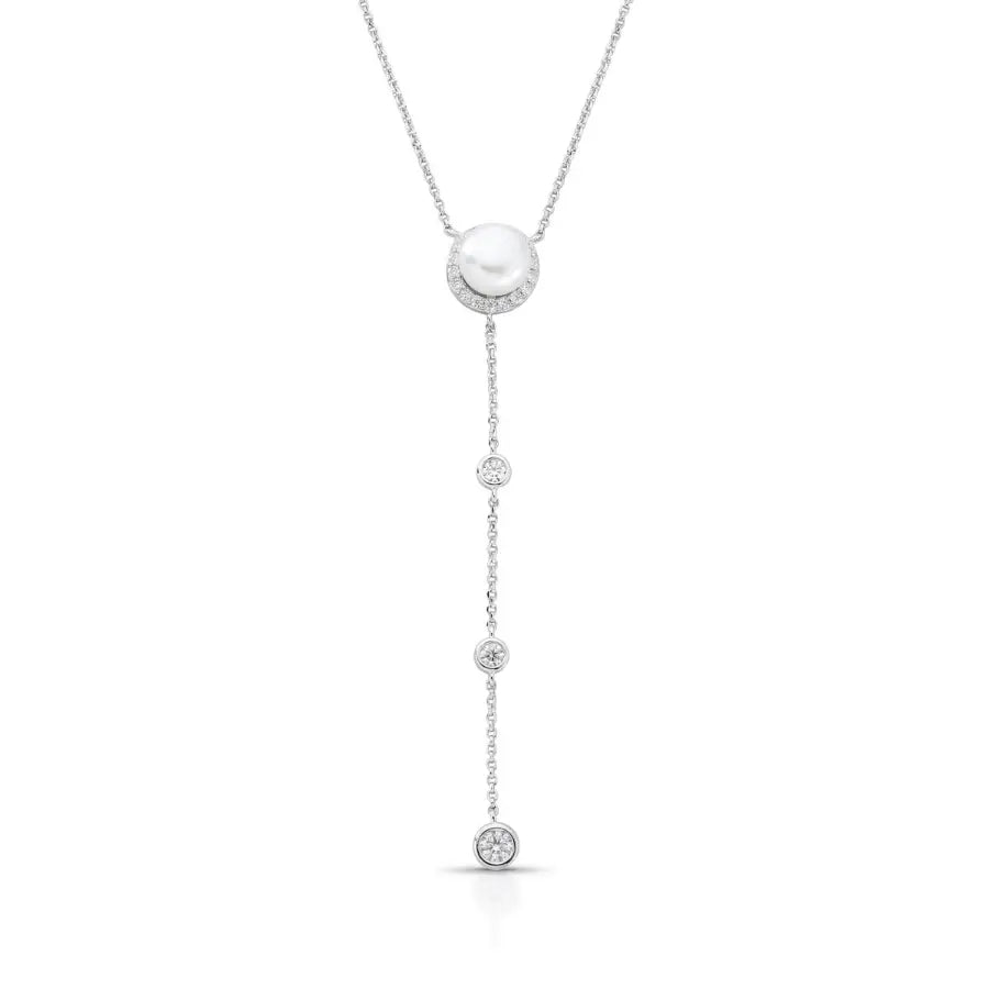 Colar Seraphine | Pérola Natural e Moissanite
