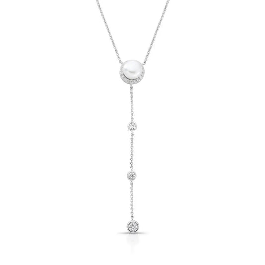 Colar Seraphine | Pérola Natural e Moissanite