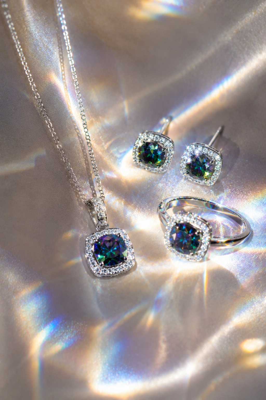 Anel Aurora Boreal® – Moissanite