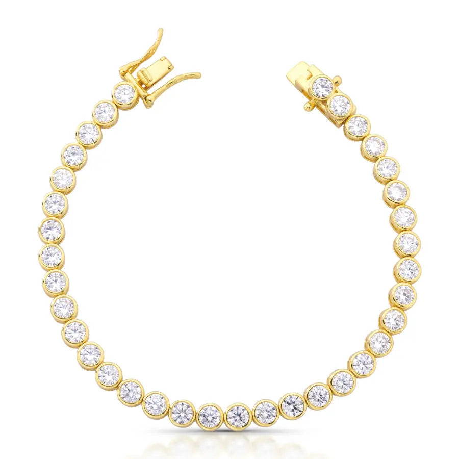 Pulseira Riviera Éclat 4mm - Moissanite