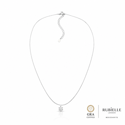 Colar Majesty Ponto de Luz 5mm Moissanite | Invisível