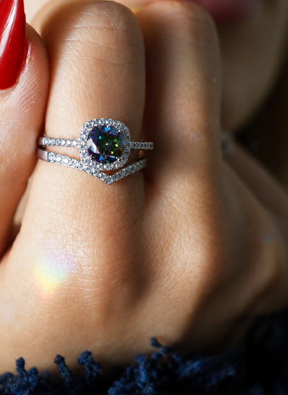 Anel Aurora Boreal® – Moissanite