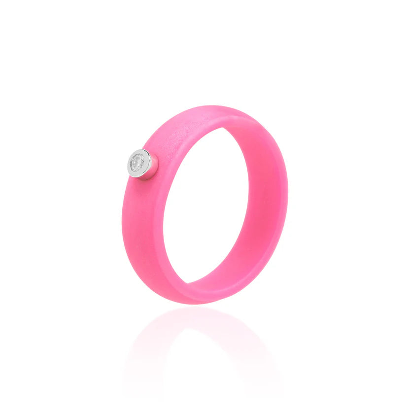 Anel Active Pink -  Moissanite