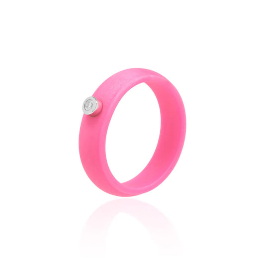 Anel Active Pink -  Moissanite