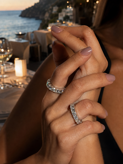 Anel Riviera – 5mm | Moissanite