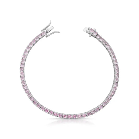 Pulseira Riviera Kunzita Inspired — 3mm | Lumina