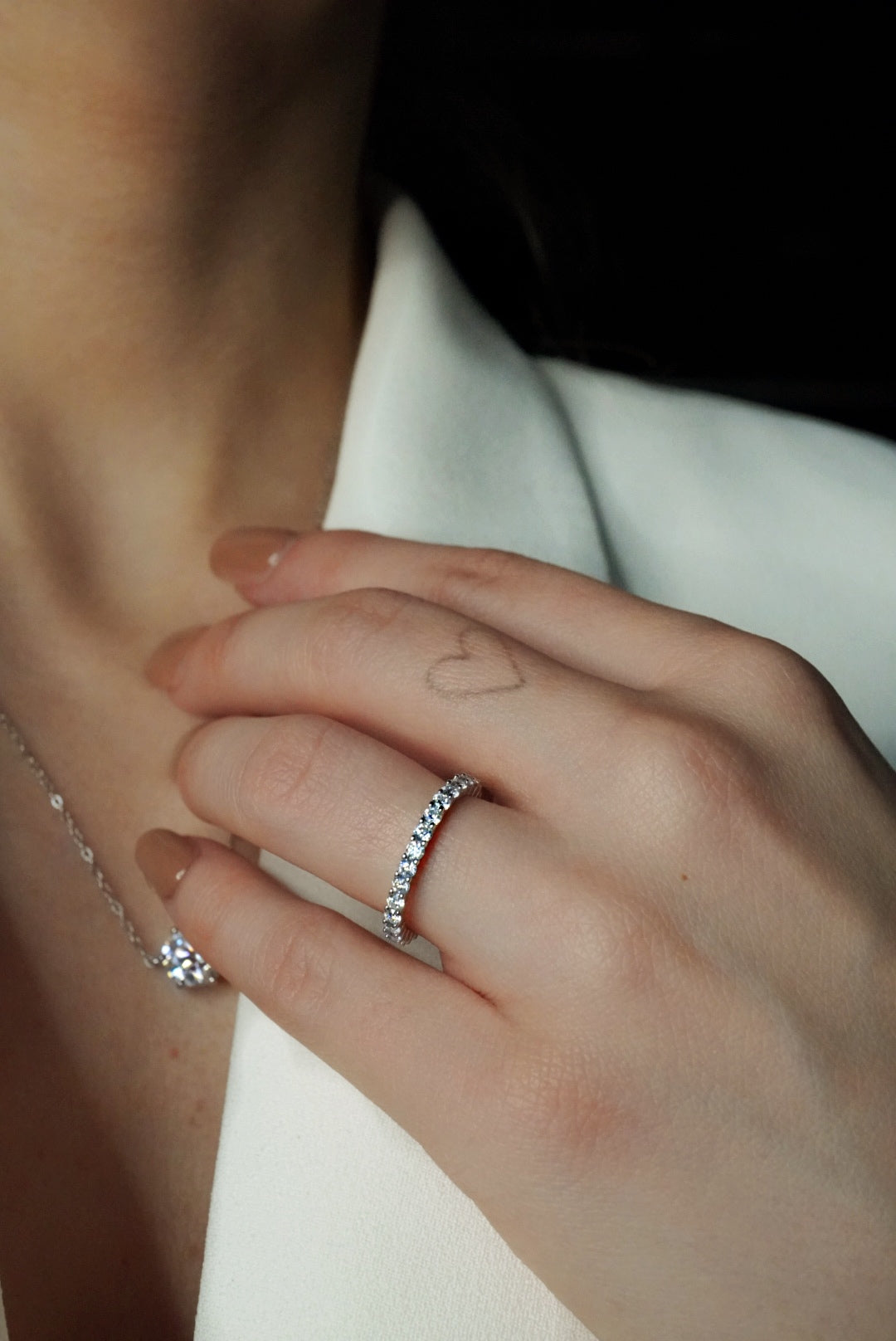 Anel Dynasty 2mm - Moissanite