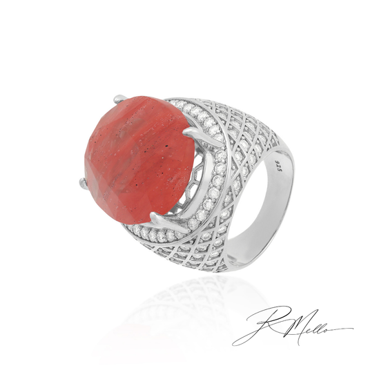 Anel Sorrento | Coral Natural