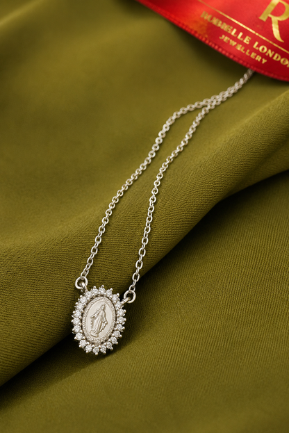 Colar Medalha Milagrosa | Moissanite