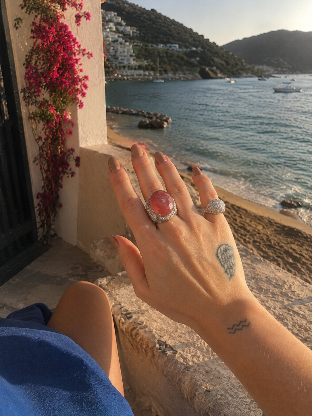 Anel Sorrento | Coral Natural
