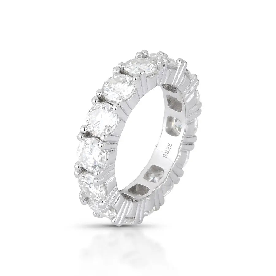 Anel Riviera – 5mm | Moissanite