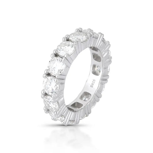 Anel Riviera – 5mm | Moissanite