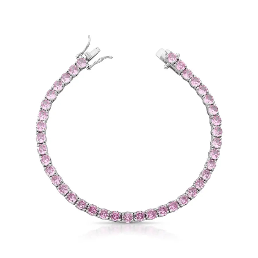 Pulseira Riviera Kunzita Inspired — 4mm | Lumina