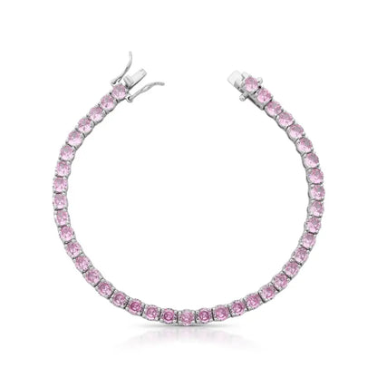 Pulseira Riviera Kunzita Inspired — 4mm | Lumina