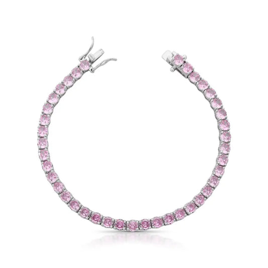 Pulseira Riviera Kunzita Inspired — 4mm | Lumina