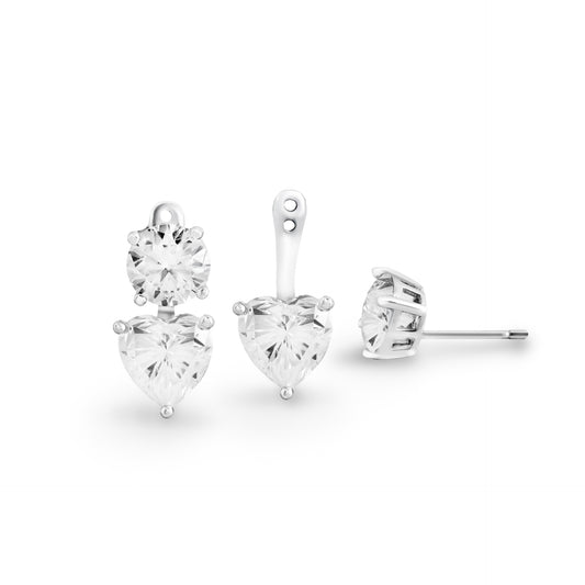 Brinco Heart Majesty | Moissanite
