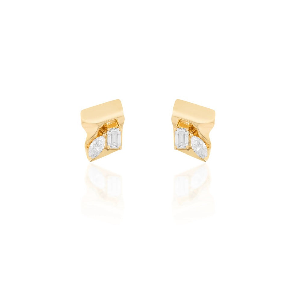 Brinco Windsor Mosaic - Moissanite