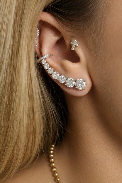 Berinck Ear Cuff Cascata | Prata & Ouro