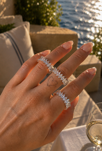 Anel Navete | Moissanite