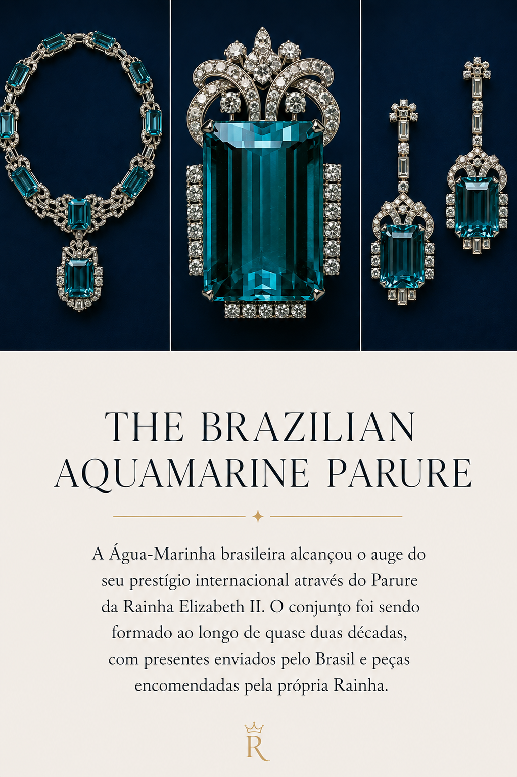 Brinco Gaia — Água-Marinha Natural