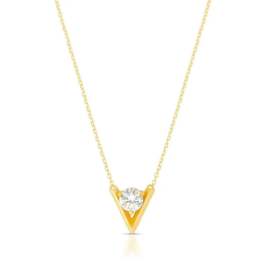 Colar Triangle | Moissanite