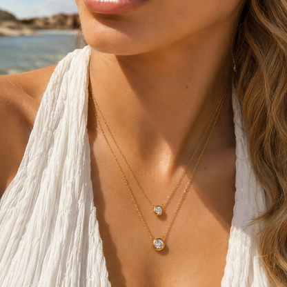 Colar Celeste 6.5mm | Moissanite