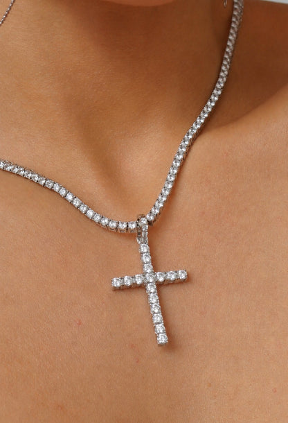 Pingente Crucifixo - Moissanite