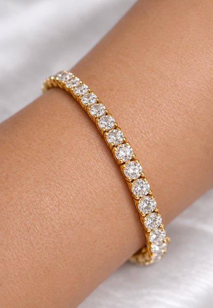 Pulseira Riviera 3mm | Moissanite