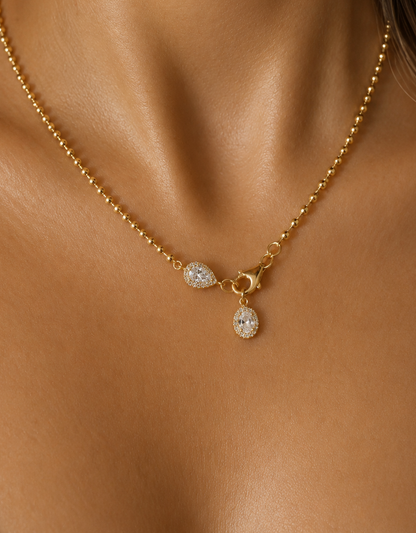 Colar Sélène Duo | Moissanite