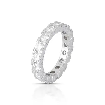 Anel Riviera Russa – 4mm | Moissanite