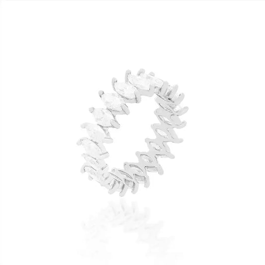 Anel Navete | Moissanite