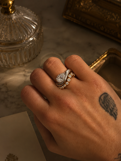 Anel Dynasty Sovereign Moissanite 2.96ct