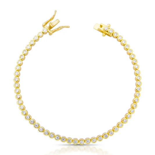 Pulseira Riviera Éclat 3mm - Moissanite
