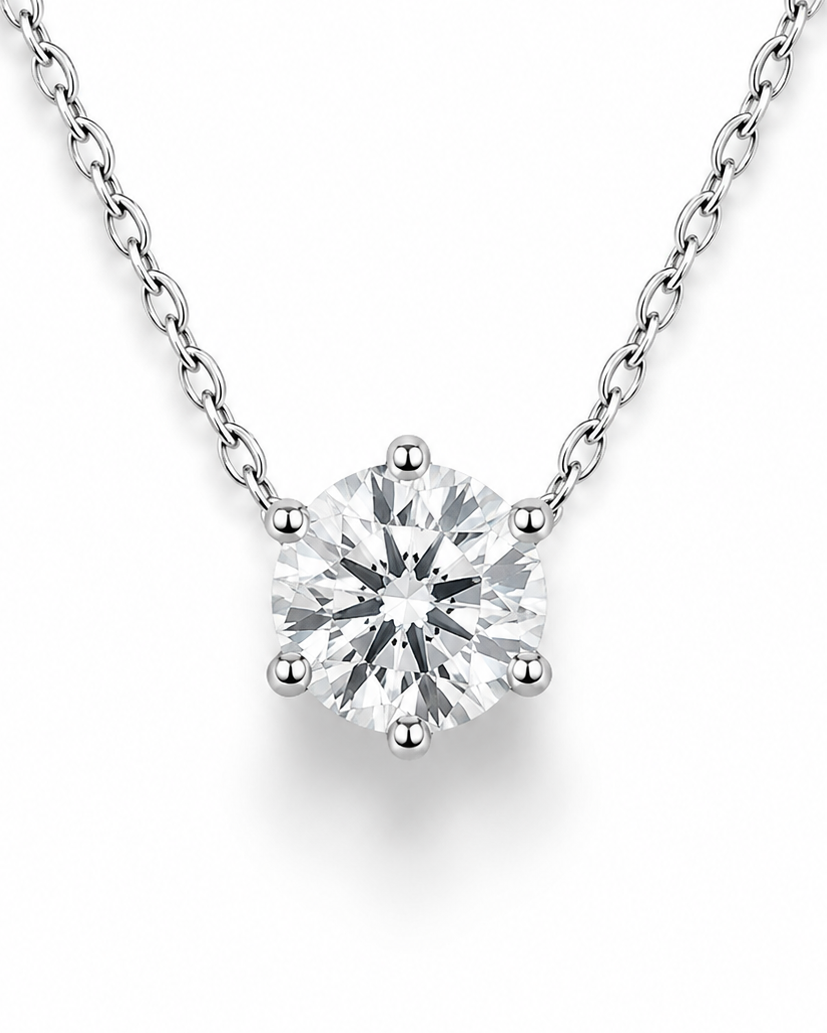 Colar Ponto de Luz 11mm |  Moissanite