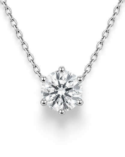 Colar Ponto de Luz 11mm |  Moissanite