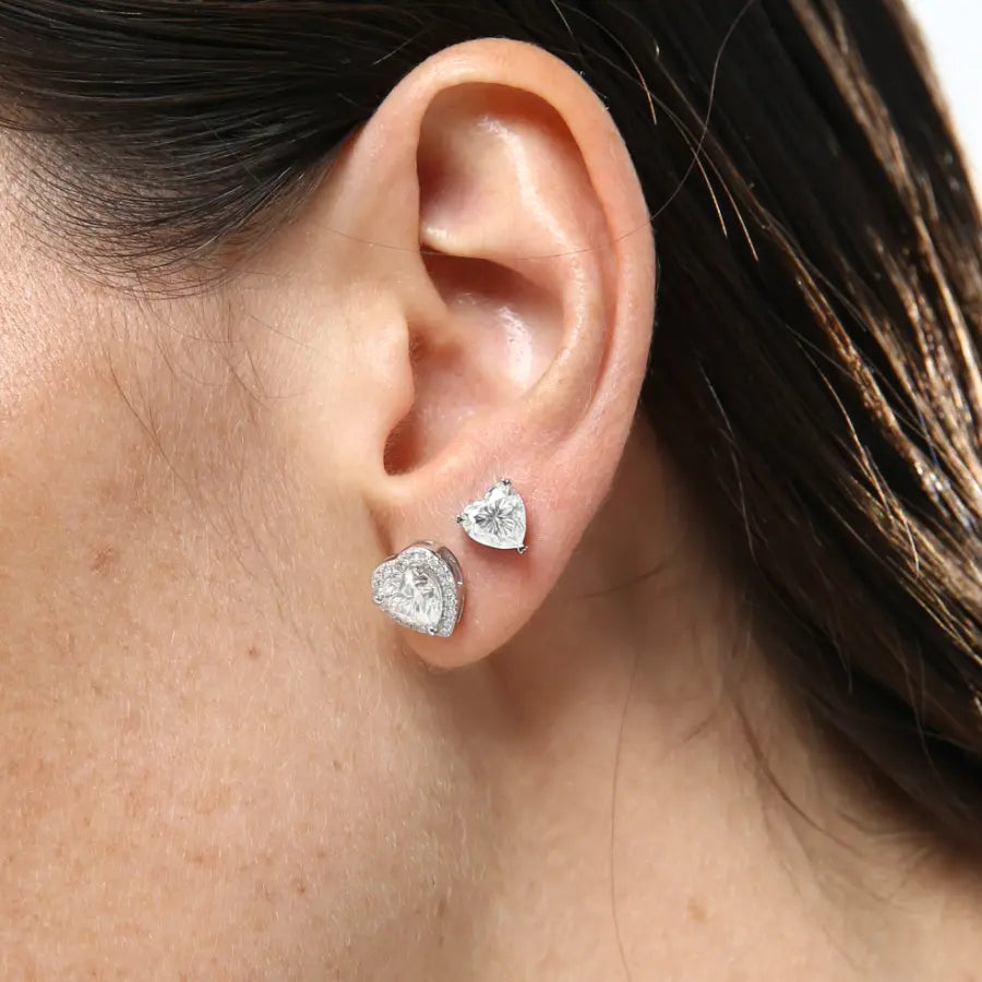 Brinco Sovereign Heart — Moissanite