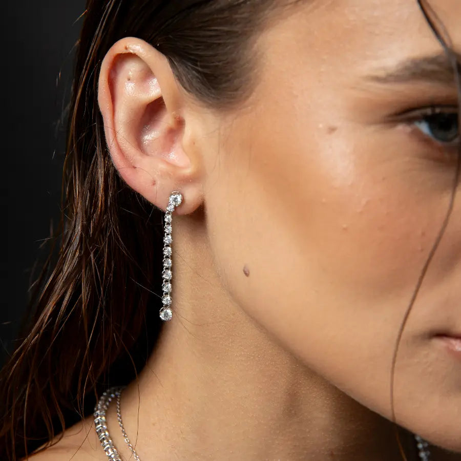 Brinco Victoria Cascade -  Moissanite