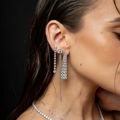 Brinco Victoria Cascade -  Moissanite