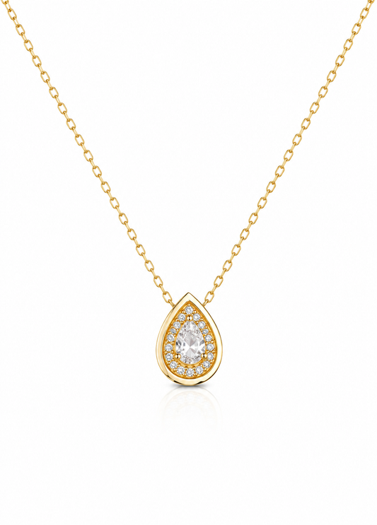 Colar Victoria Moissanite — Ouro Vermeil 18K