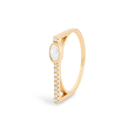 Anel Victoria Élan | Moissanite
