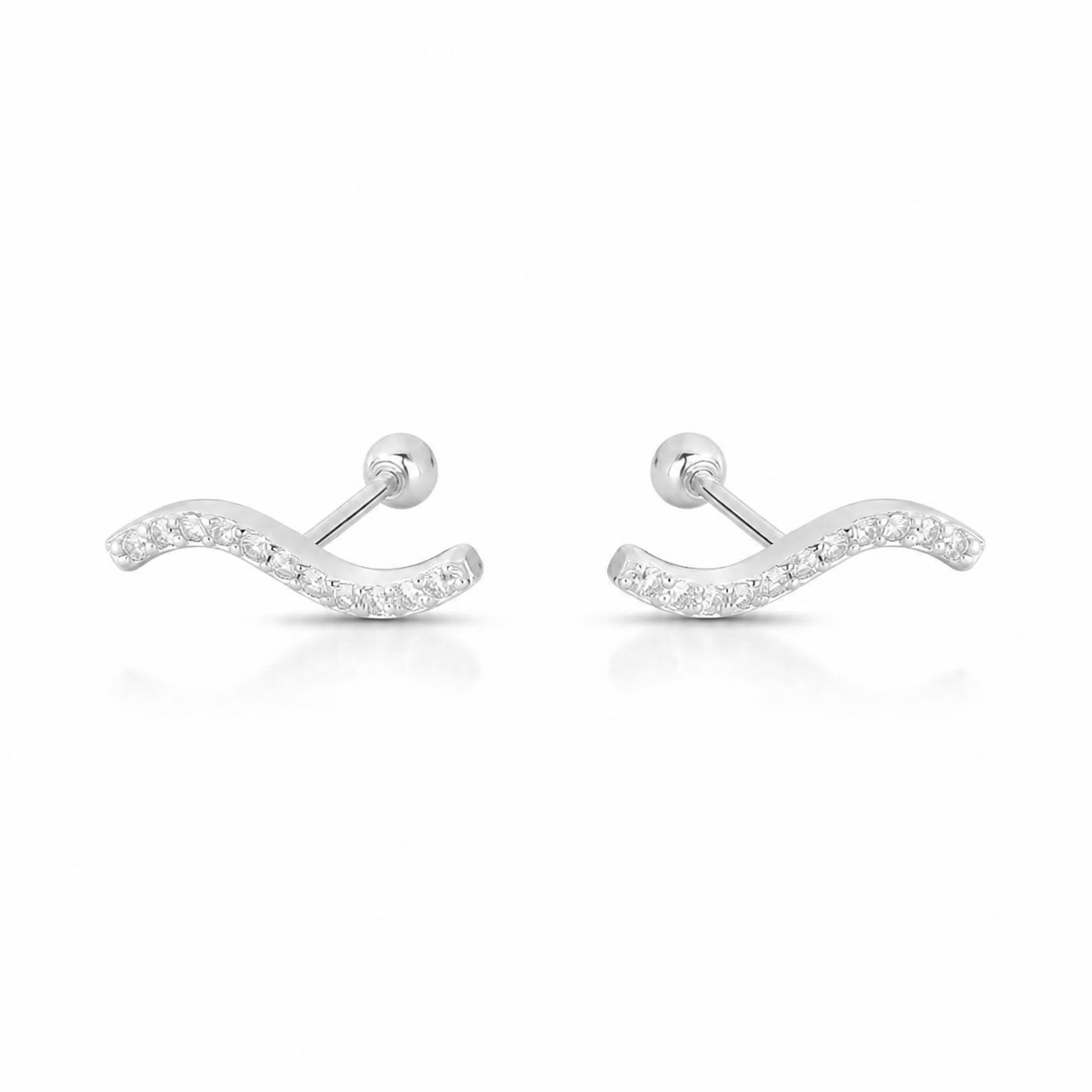 Piercing Windsor Wave — Moissanite
