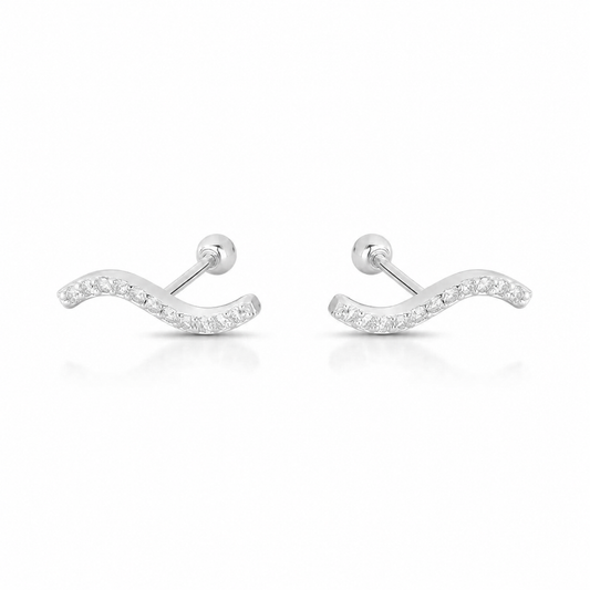 Piercing Windsor Wave — Moissanite